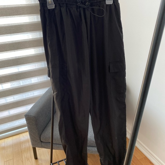Black Parachute Pants - Picture 3 of 3